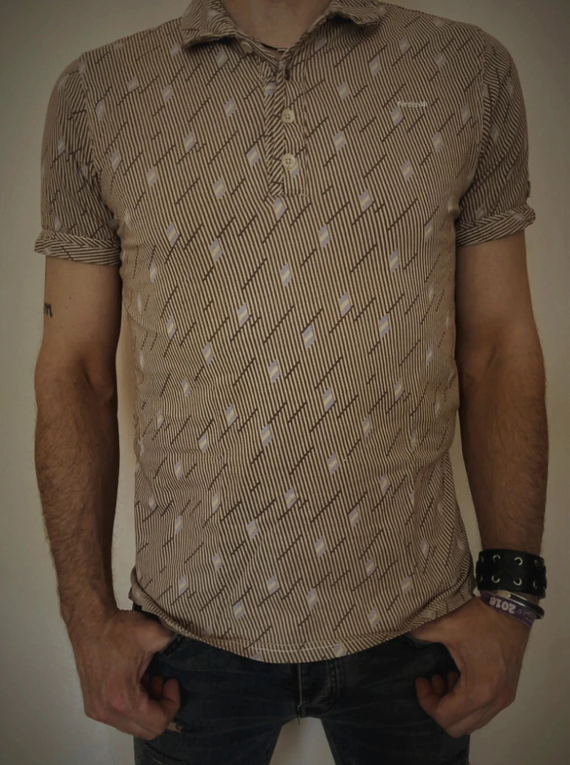 Polo homme vintage Firetrap taille M.